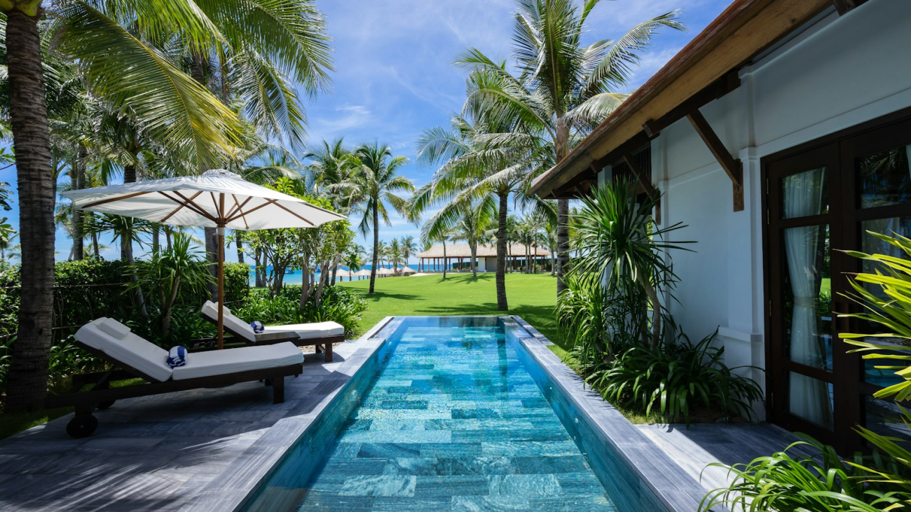 A tropical villa with a pool, the kind of property worth booking direct in Sayulita